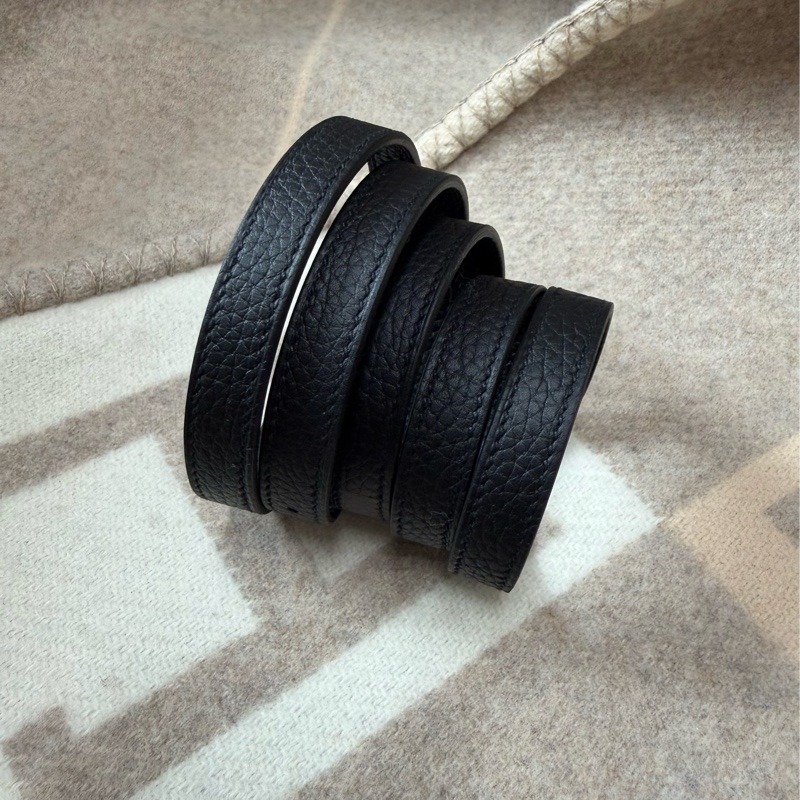 愛馬仕 Hermès HALZAN 25  黑色 金釦-15