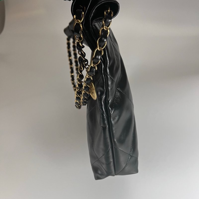 CHANEL 22包黑金小號 AS3261/晶片款-4