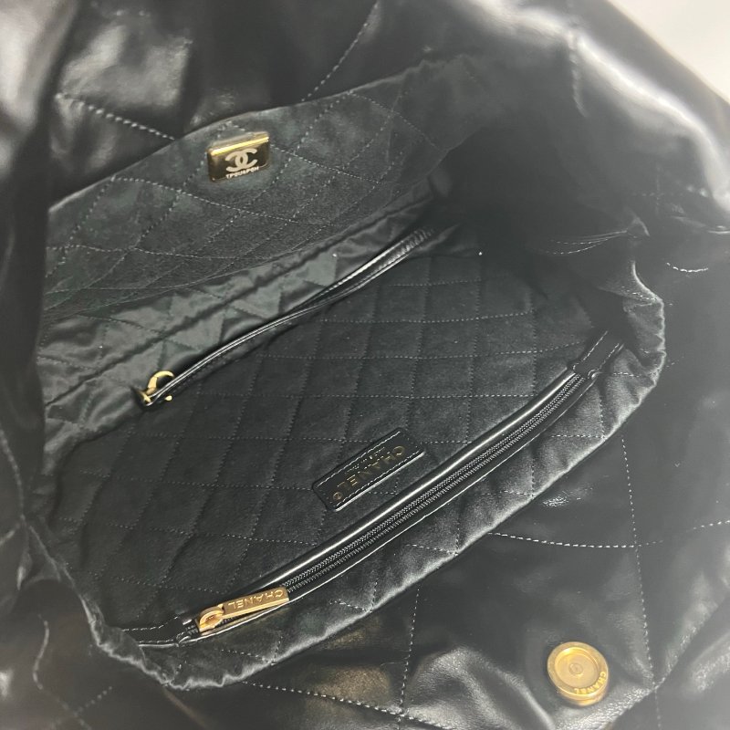 CHANEL 22包黑金小號 AS3261/晶片款-6