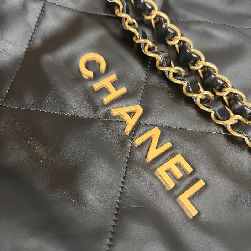 CHANEL 22包黑金小號 AS3261/晶片款-7