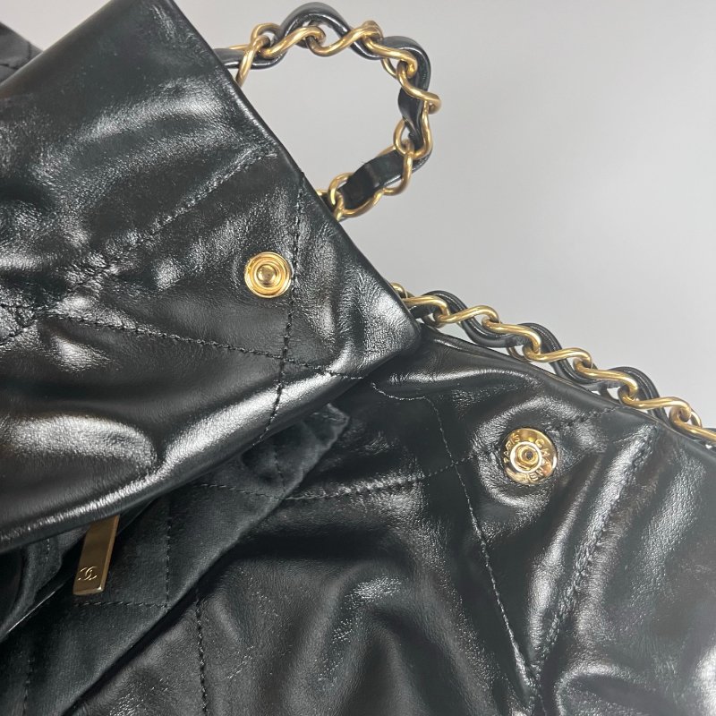 CHANEL 22包黑金小號 AS3261/晶片款-8