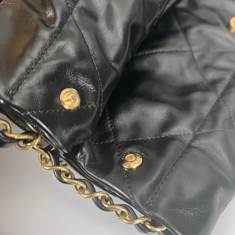 CHANEL 22包黑金小號 AS3261/晶片款-9