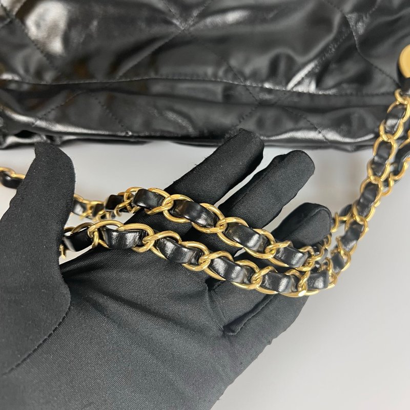 CHANEL 22包黑金小號 AS3261/晶片款-10