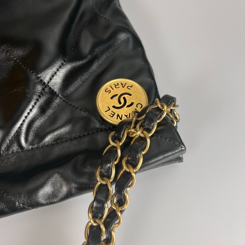 CHANEL 22包黑金小號 AS3261/晶片款-16