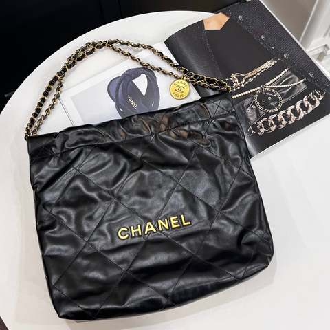 CHANEL 22包黑金小號 AS3261/晶片款
