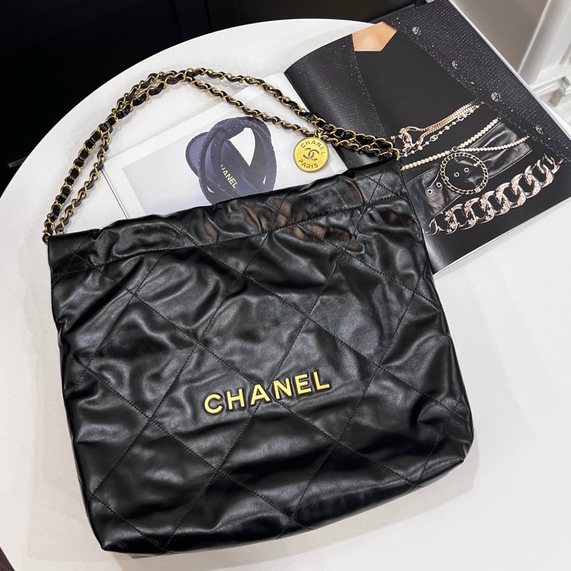 CHANEL 22包黑金小號 AS3261/晶片款-0
