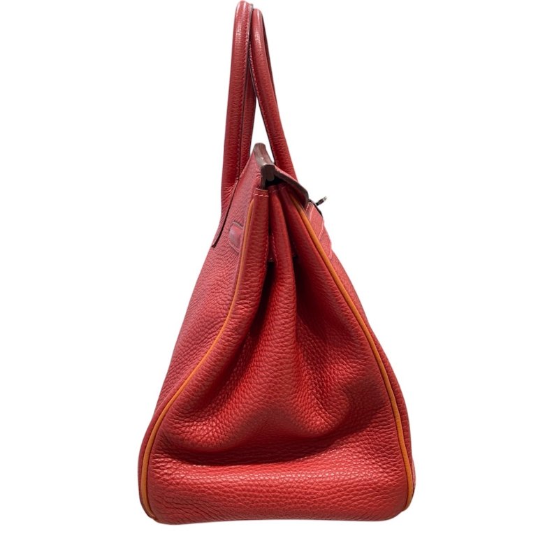 HERMES 愛馬仕 BIRKIN 35 TOGO牛皮 紅色 銀扣-2