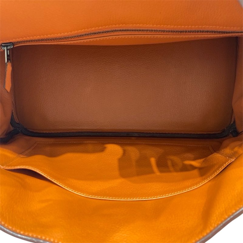 HERMES 愛馬仕 BIRKIN 35 TOGO牛皮 紅色 銀扣-10