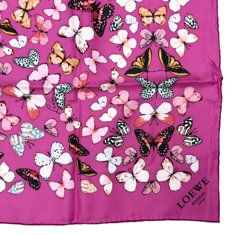 LOEWE 蝴蝶 絲巾-4