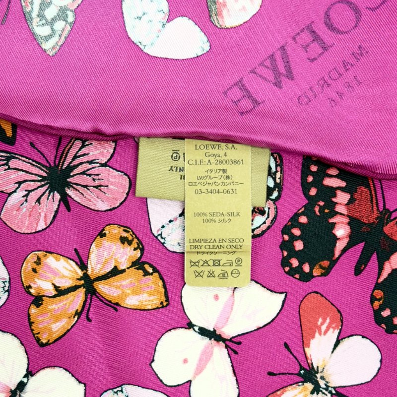 LOEWE 蝴蝶 絲巾-7