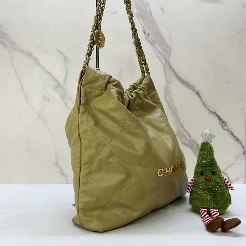 CHANEL 中號22包牛油果綠-2