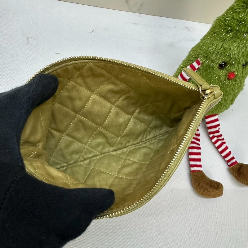 CHANEL 中號22包牛油果綠-6