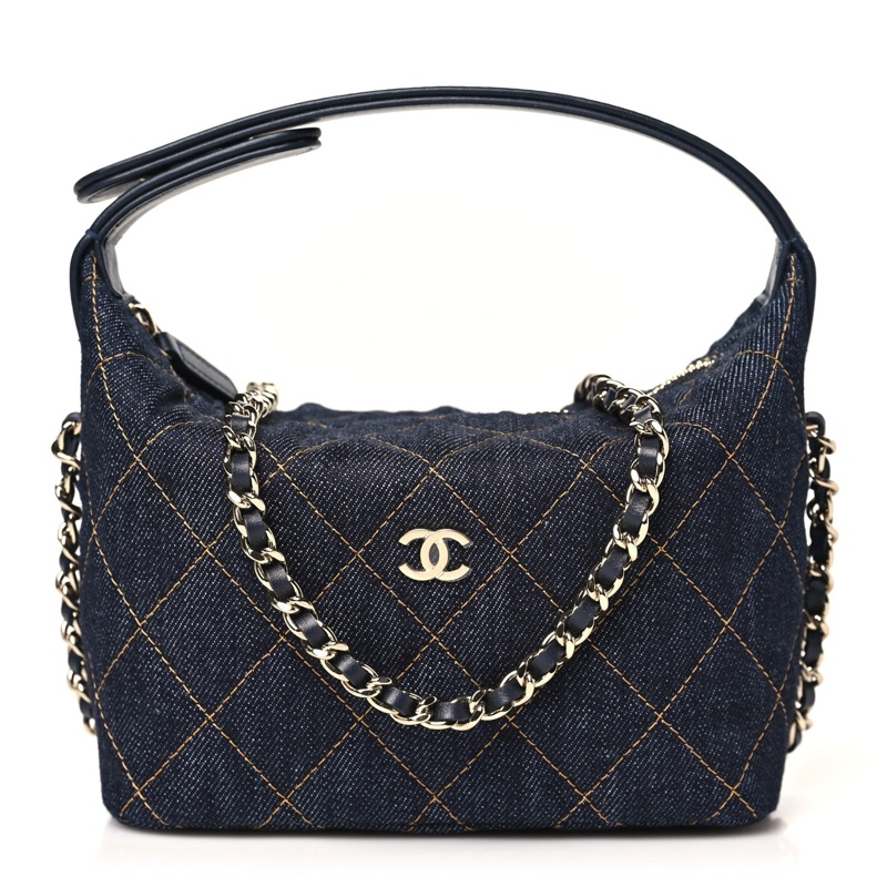 Chanel 黑牛仔飯盒包 vanity denim-1
