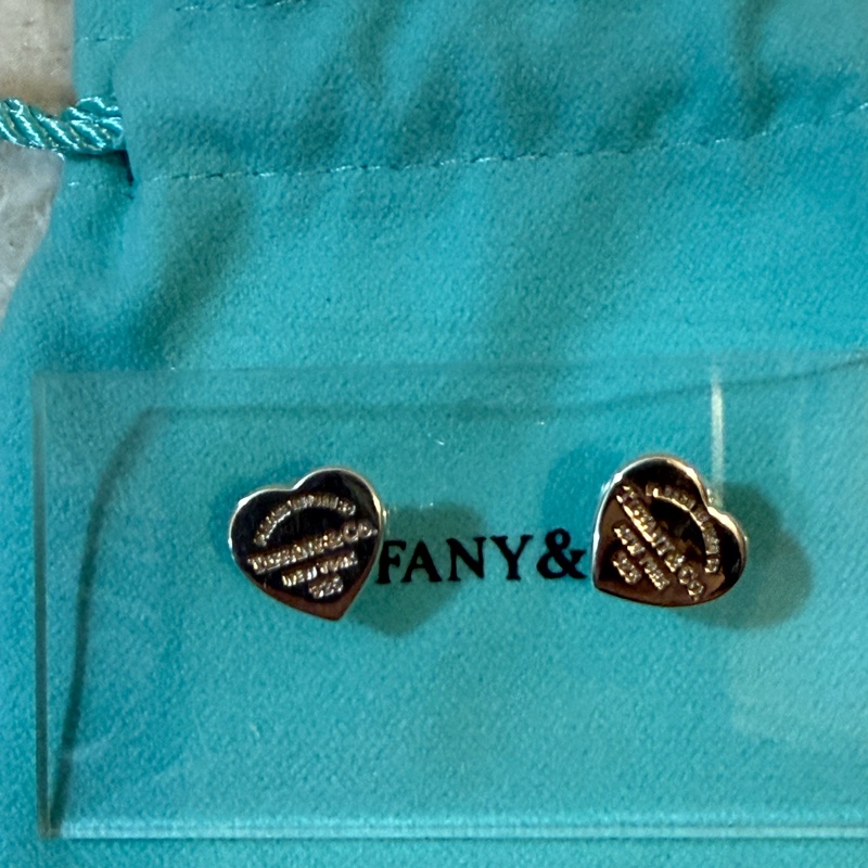 Tiffany 925 心心耳環-1