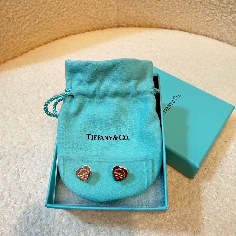 Tiffany 925 心心耳環-3
