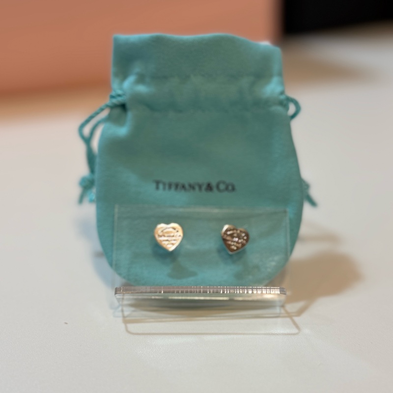 Tiffany 925 心心耳環-4
