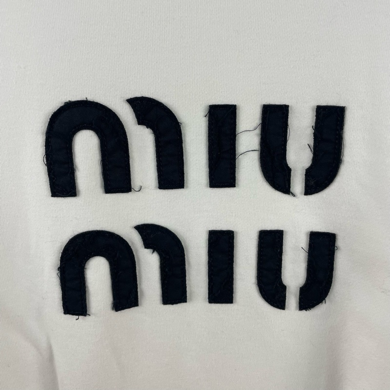 繆繆/Miu Miu/破壞刺繡衛衣/s碼/98新/cl01974-4