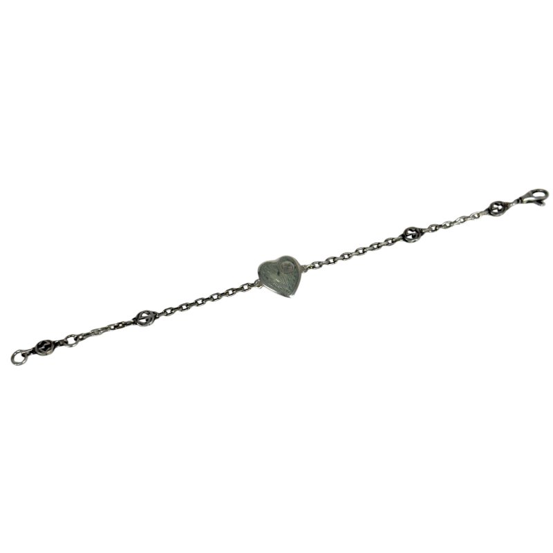 GUCCI GG 愛心💗 純銀 手鏈-5