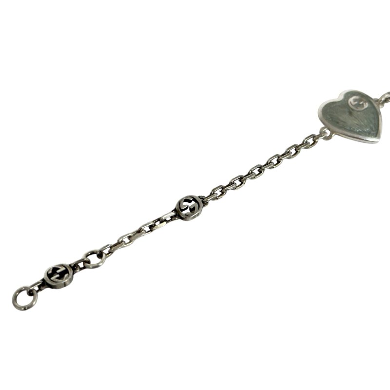 GUCCI GG 愛心💗 純銀 手鏈-6