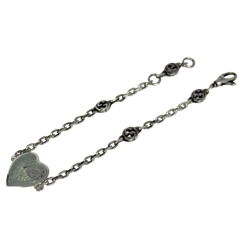 GUCCI GG 愛心💗 純銀 手鏈-8