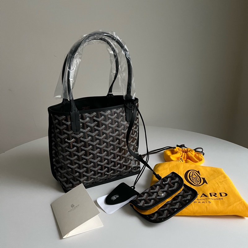 全新!!Goyard黑色Anjou Mini Bag-0