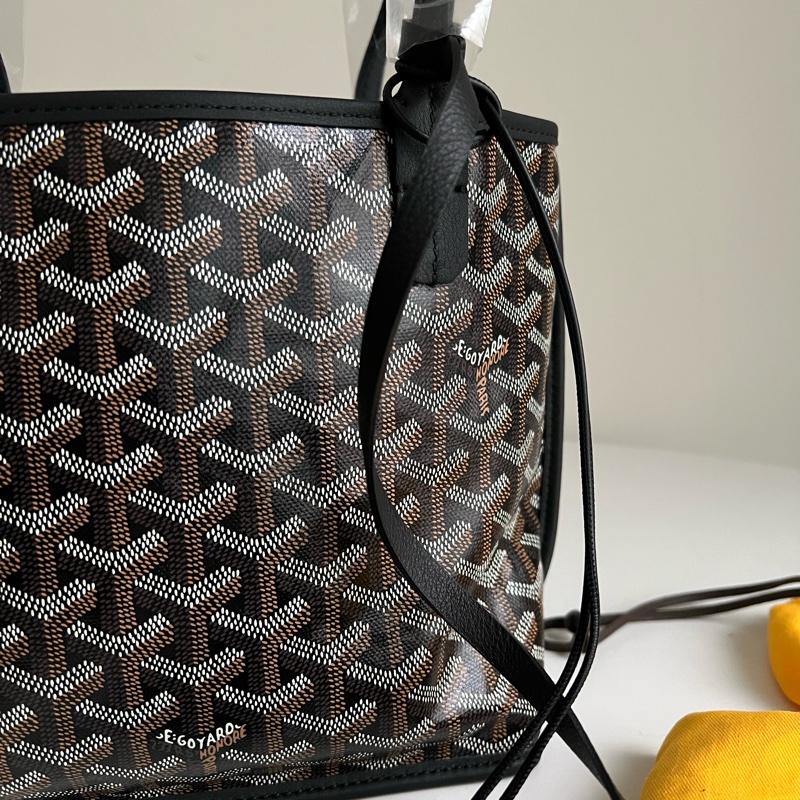 全新!!Goyard黑色Anjou Mini Bag-4