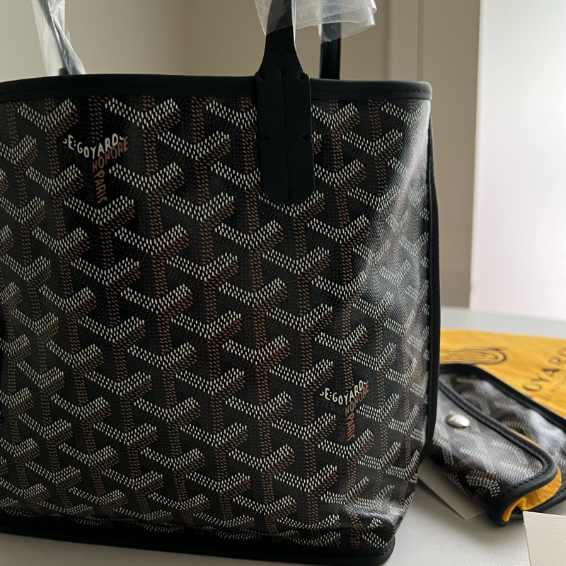 全新!!Goyard黑色Anjou Mini Bag-7