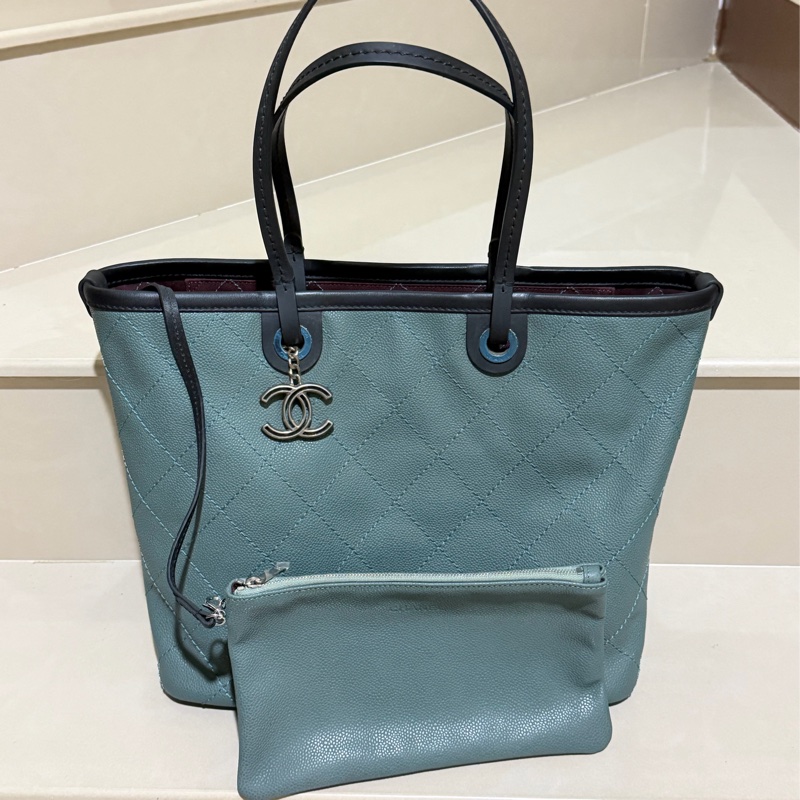 Chanel荔枝皮肩背手提兩用包-0