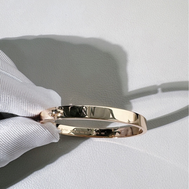 Chaumet尚美 Liens  緣系一生 18 K 玫瑰金 寬版手鐲，15 號，有盒子-3