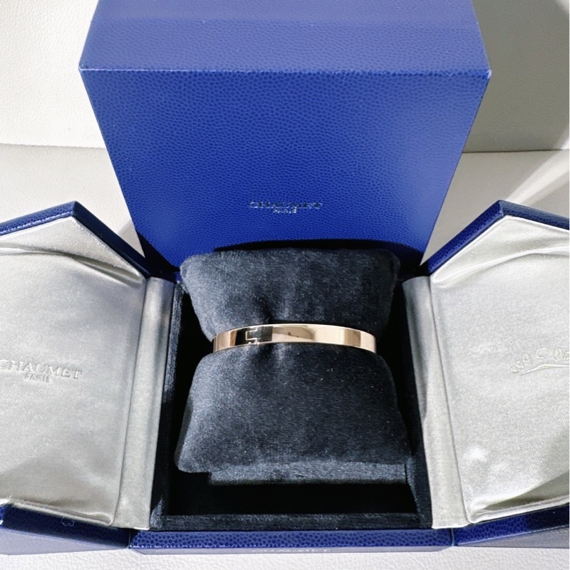 Chaumet尚美 Liens  緣系一生 18 K 玫瑰金 寬版手鐲，15 號，有盒子-8