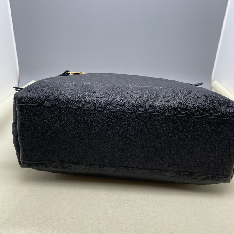 Louis Vuitton/路易威登 黑色全皮壓紋托特包 手提包 尺寸28*23*10cm 附件:肩帶-6