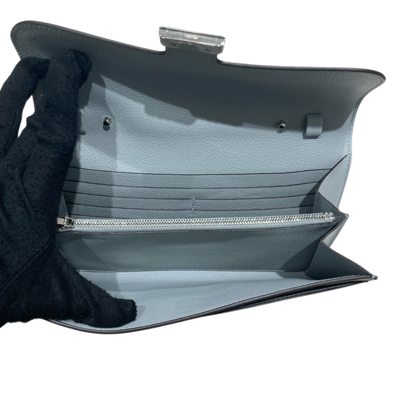 HERMES 愛馬仕 CONSTANCE TO GO 肩背手拿包 皮革 灰藍色 銀釦-10