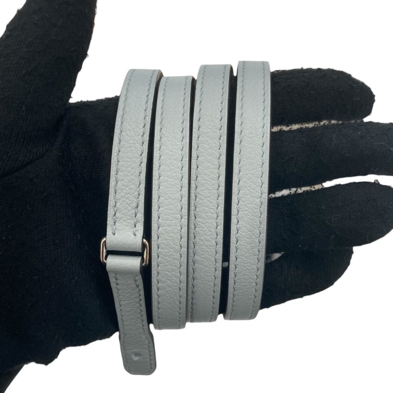 HERMES 愛馬仕 CONSTANCE TO GO 肩背手拿包 皮革 灰藍色 銀釦-11