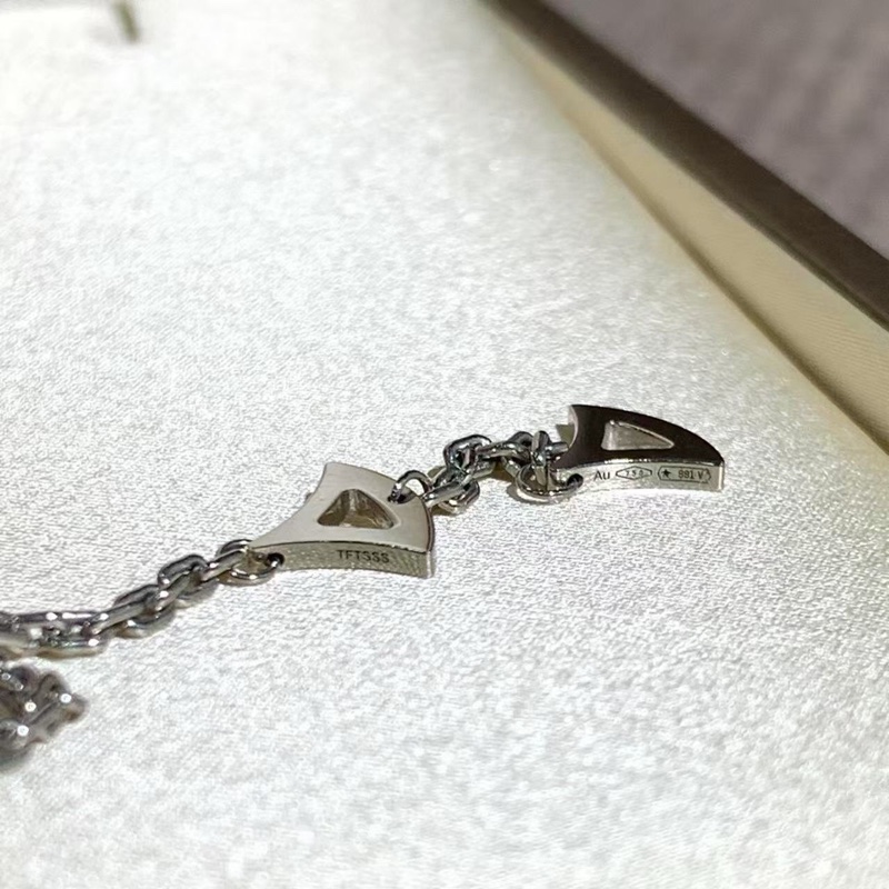 Bvlgari寶格麗 DIVAS DREAM扇子白金滿鑽大號高級珠寶項鍊!主鑽0.8克拉,2021年購入-5