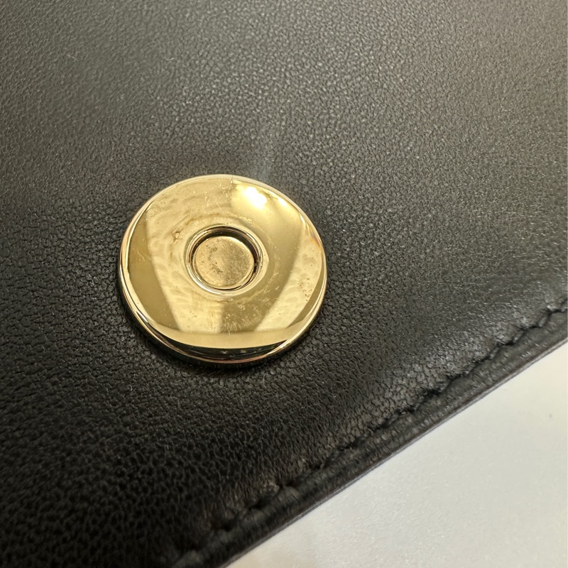 Dior 黑羊皮藤紋Lady Dior pouch 斜背鏈包-10