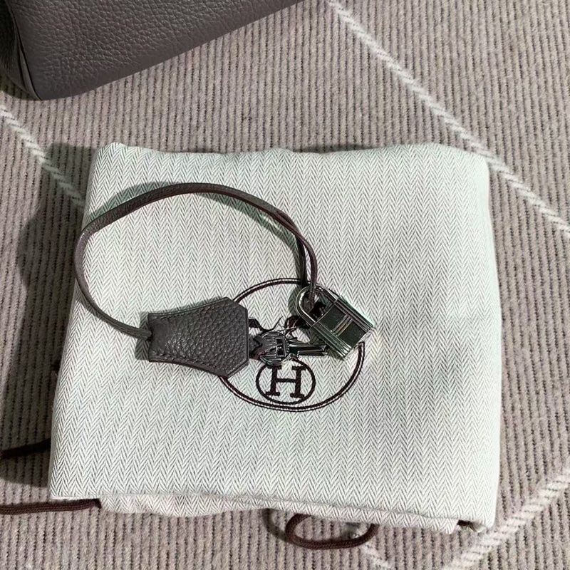 二手Hermes愛馬仕birkin35 8F錫器灰Togo皮銀扣o刻-6