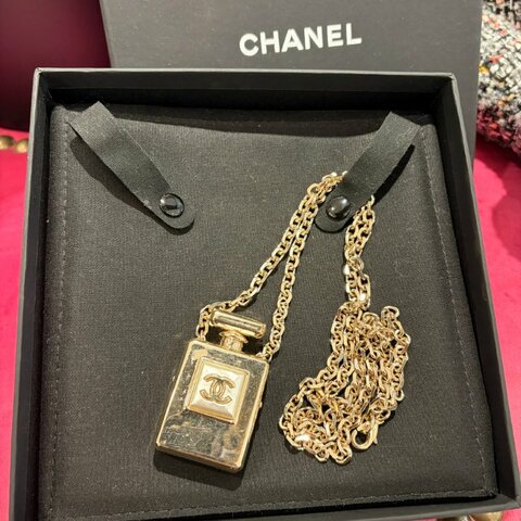 CHANEL 2347.香水瓶長鍊 金
