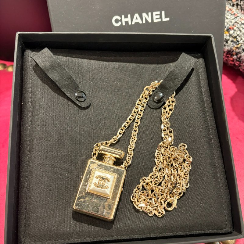 CHANEL 2347.香水瓶長鍊 金-0