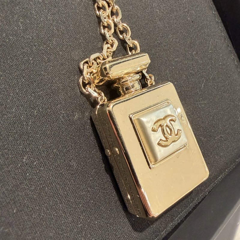 CHANEL 2347.香水瓶長鍊 金-2