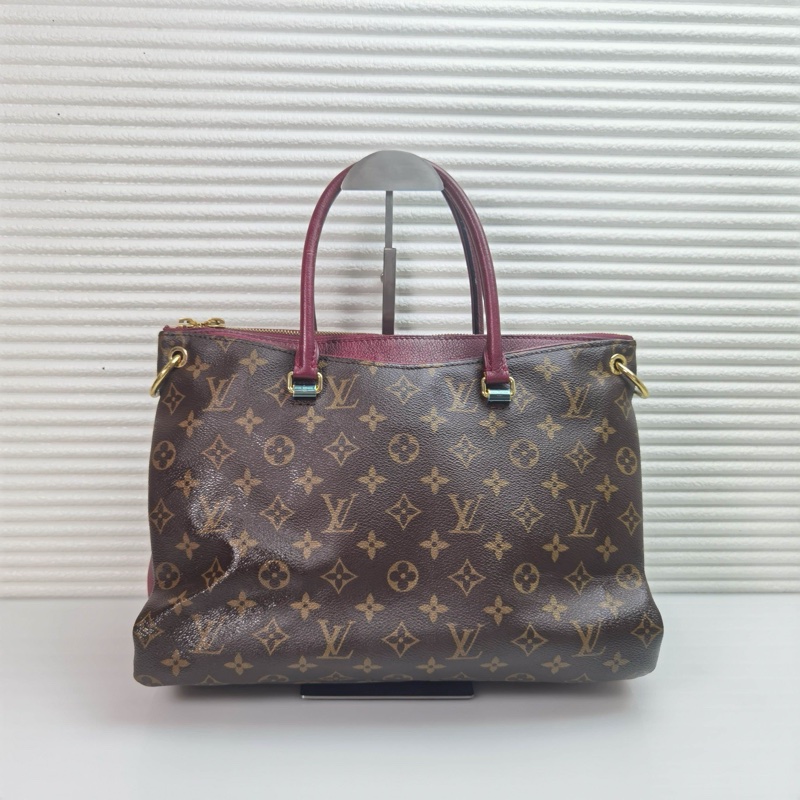 LV路易威登pallas傳奇老花拼色手提包 17年 尺寸:34*25*13-0