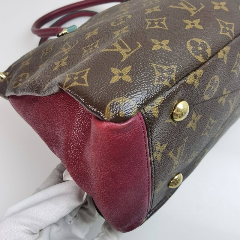 LV路易威登pallas傳奇老花拼色手提包 17年 尺寸:34*25*13-3