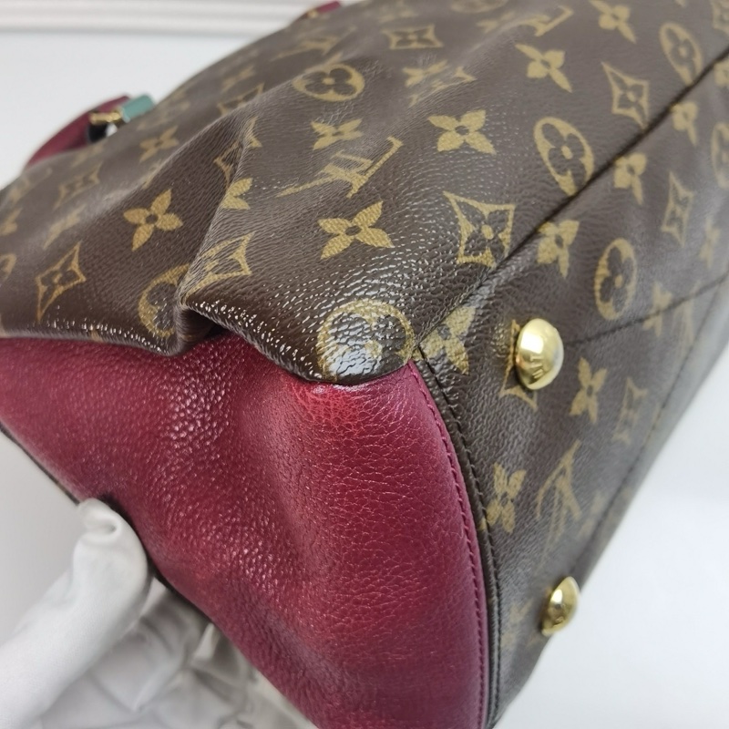 LV路易威登pallas傳奇老花拼色手提包 17年 尺寸:34*25*13-5