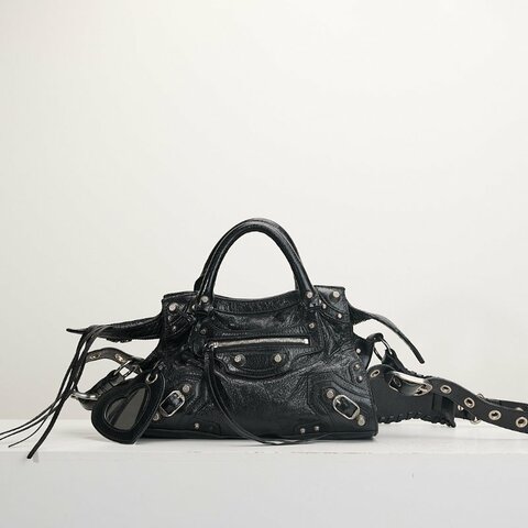 二手Balenciaga neo cagole 機車包xs/黑銀