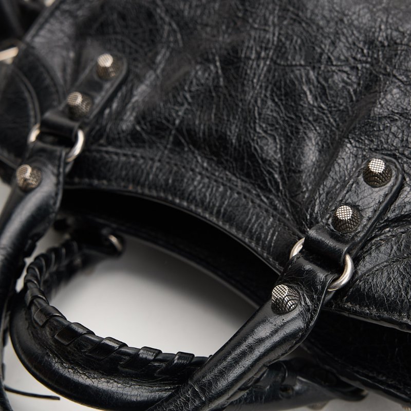 二手Balenciaga neo cagole 機車包xs/黑銀-3