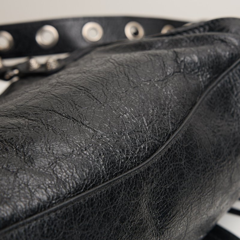 二手Balenciaga neo cagole 機車包xs/黑銀-4