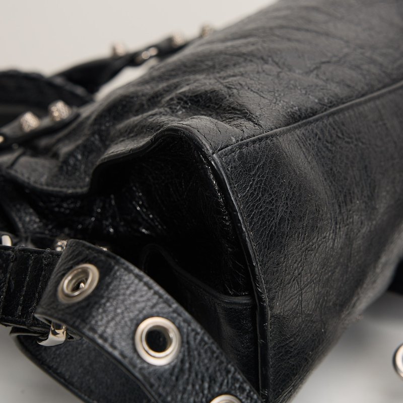 二手Balenciaga neo cagole 機車包xs/黑銀-6