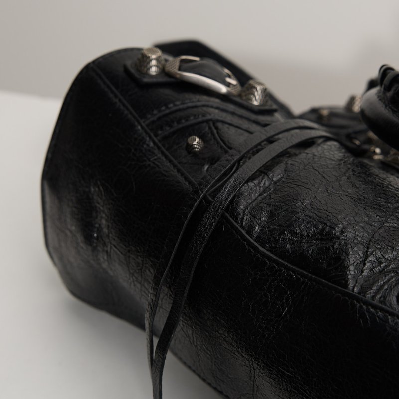 二手Balenciaga neo cagole 機車包xs/黑銀-8