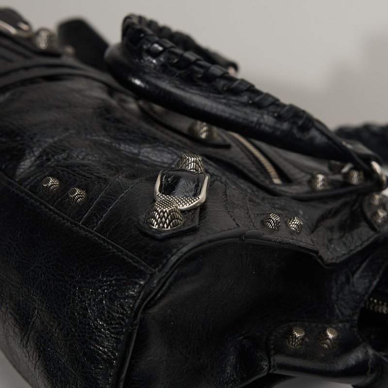 二手Balenciaga neo cagole 機車包xs/黑銀-9