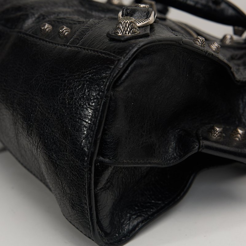 二手Balenciaga neo cagole 機車包xs/黑銀-10