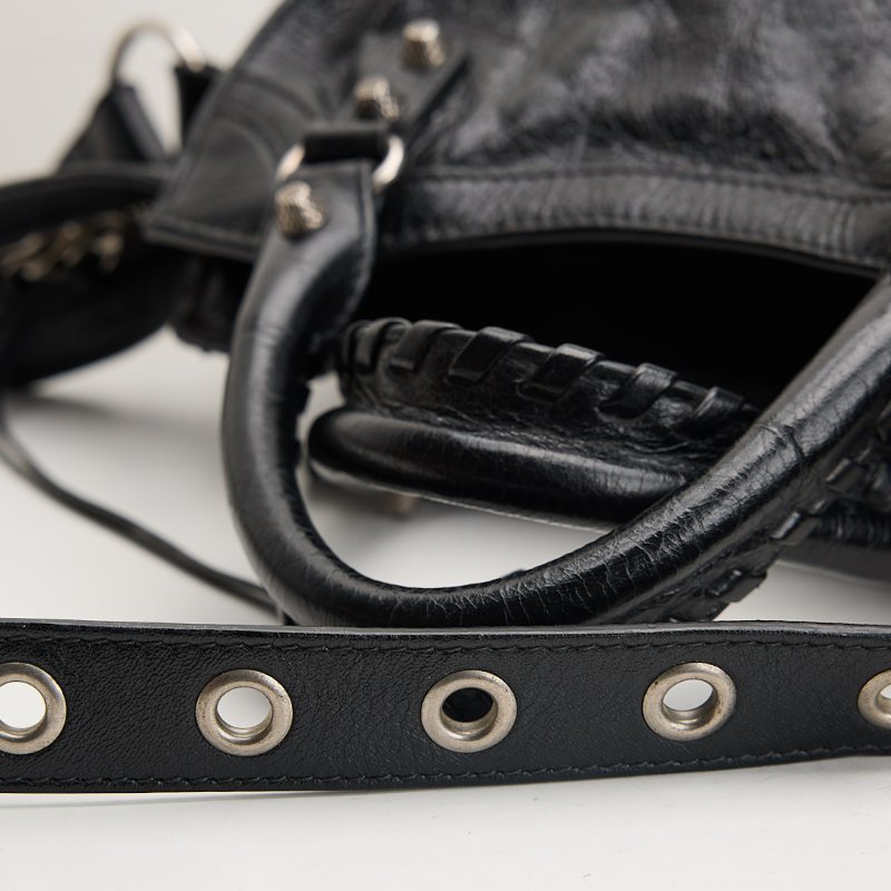 二手Balenciaga neo cagole 機車包xs/黑銀-13